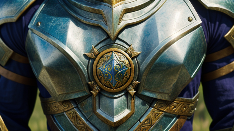 Detailed mystical warrior armor