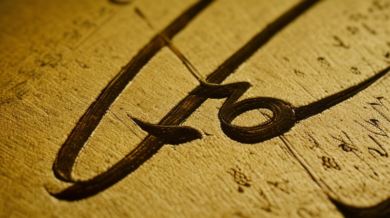 Detalle de nombres escritos en caligrafía antigua