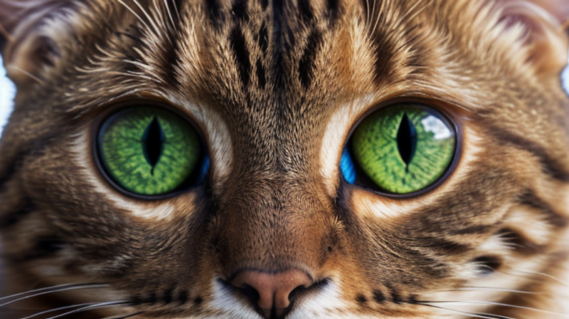 Detalle de ojos de gato expresivos