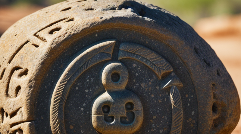 Detail of ancient indigenous map